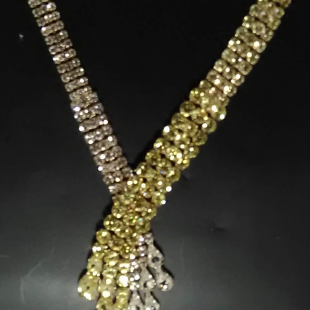 Silver and gold necklace
